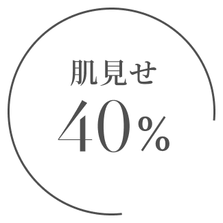 肌見せ40%
