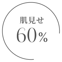 肌見せ60%