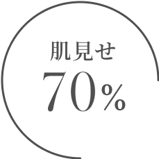 肌見せ70%