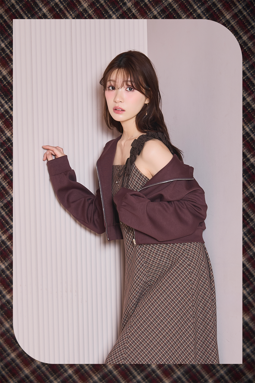 ◎新品◎★ルミニョン★diagonal check papillon knit★ LILLIAN CARAT CHECK COLLECTION｜PETAL ONLINE（ペタルオンライン）