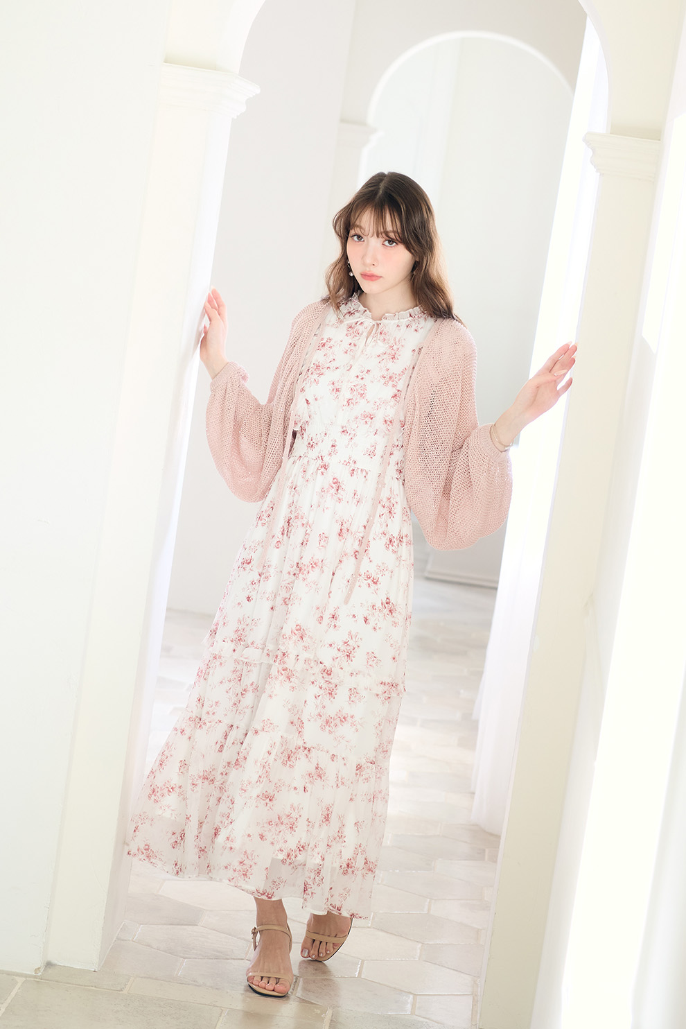 新品タグ付 リナシメント フリルワンピース パープル XS 結婚式 LILLIAN CARAT Monthly ONE-PIECE 2026 July｜PETAL ONLINE（ペタル