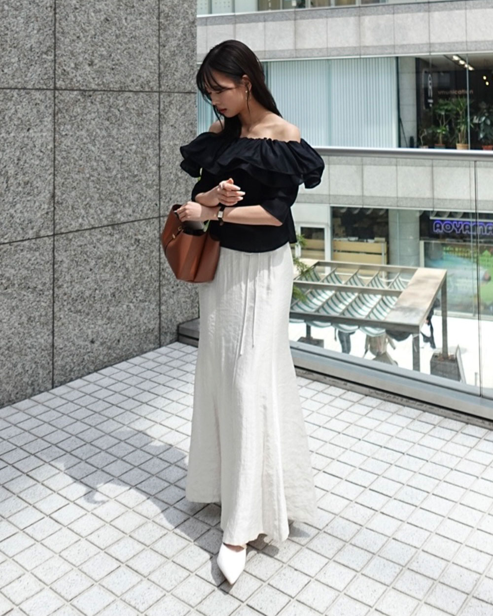 aimeine セパレートリボンマーメイドサテンスカート 女性らしさ溢れる