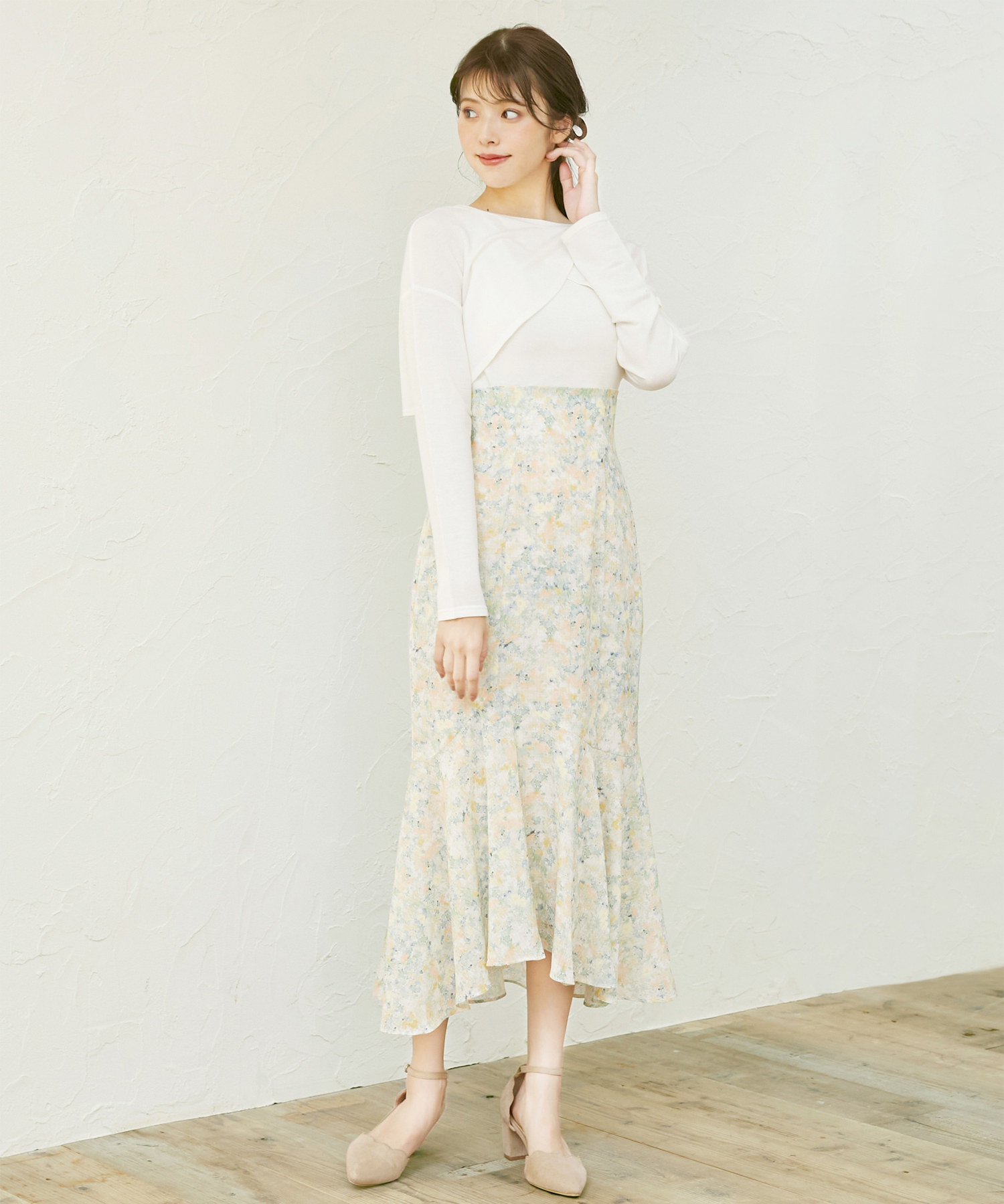 人気 iCONOLOGY 花を着るマーメイドスカート【タマシダ】イコノロジー