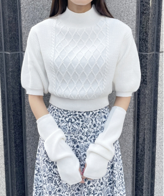 Aimeine カシミヤアームウォーマー付きニット カシミヤアームウォーマー付きニット｜PETAL ONLINE（ペタル