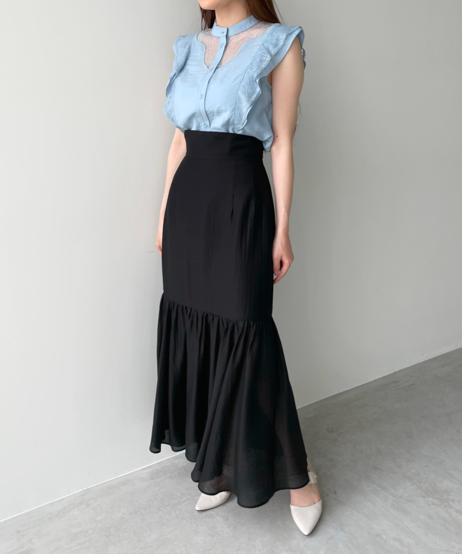 ココディール シアーマーメイドスカート - レディースファッション
