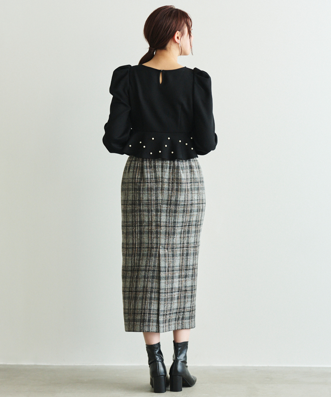Patine (pearl) パールペプラムトップス TSURU by Mariko Oikawa - 新品 タグ付き ツルバイマリコ