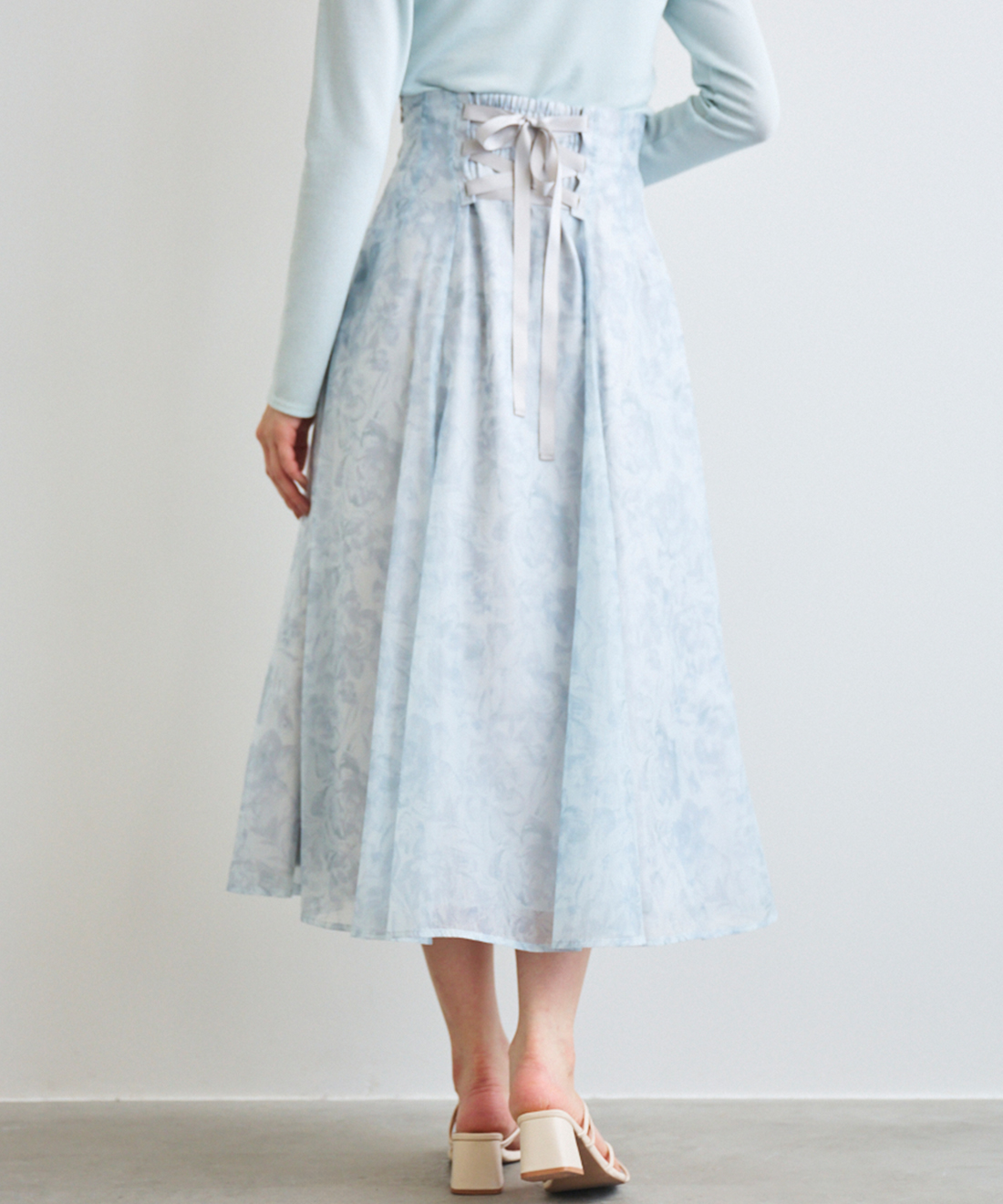 DT♪ 1GEISHA プリントフレアスカート 関税込 プリントフレアスカート（ロング・マキシ丈スカート）｜Spick