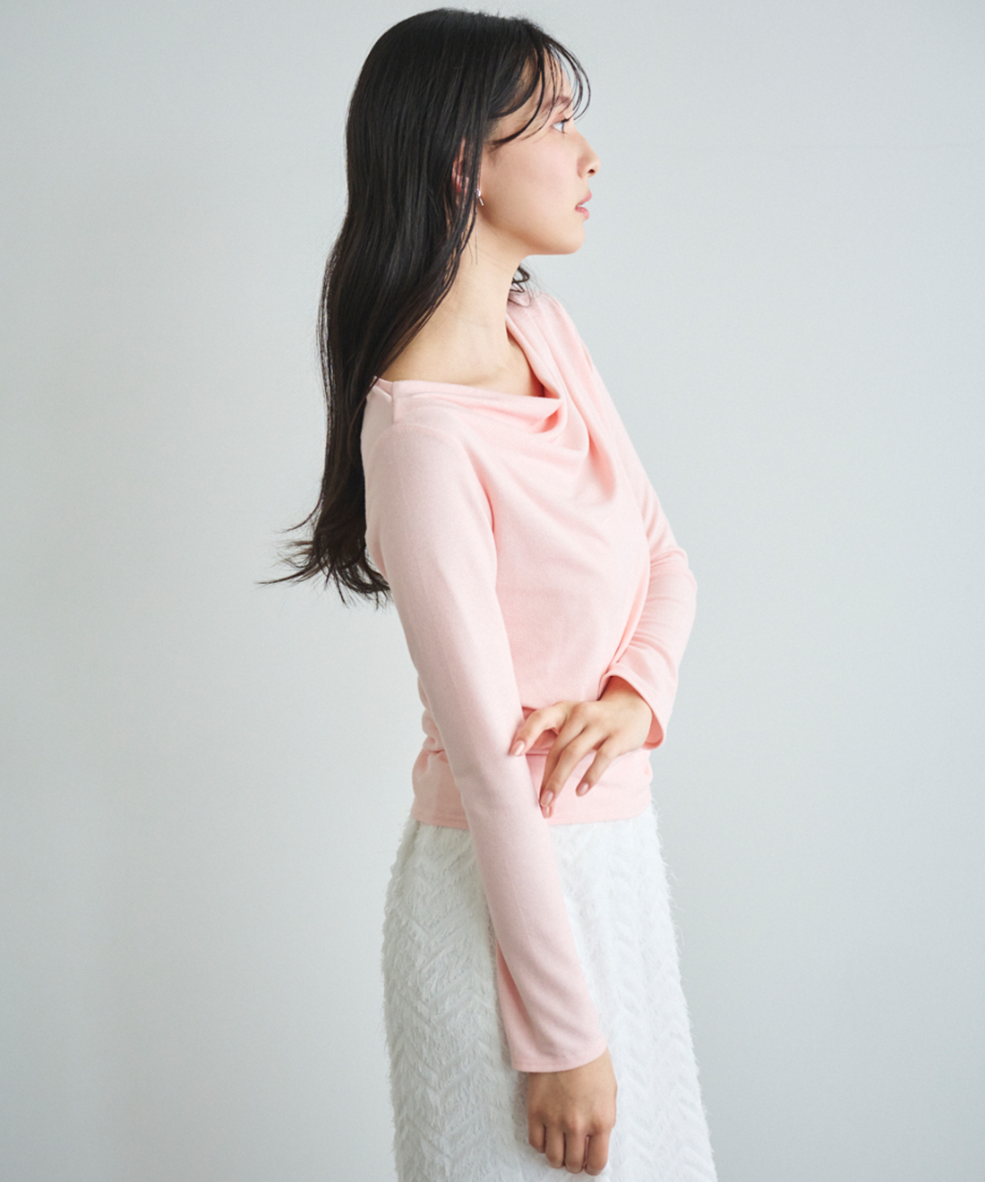 トップス　フラワー ドレープネック ドレープネックトップス｜PETAL ONLINE（ペタルオンライン）