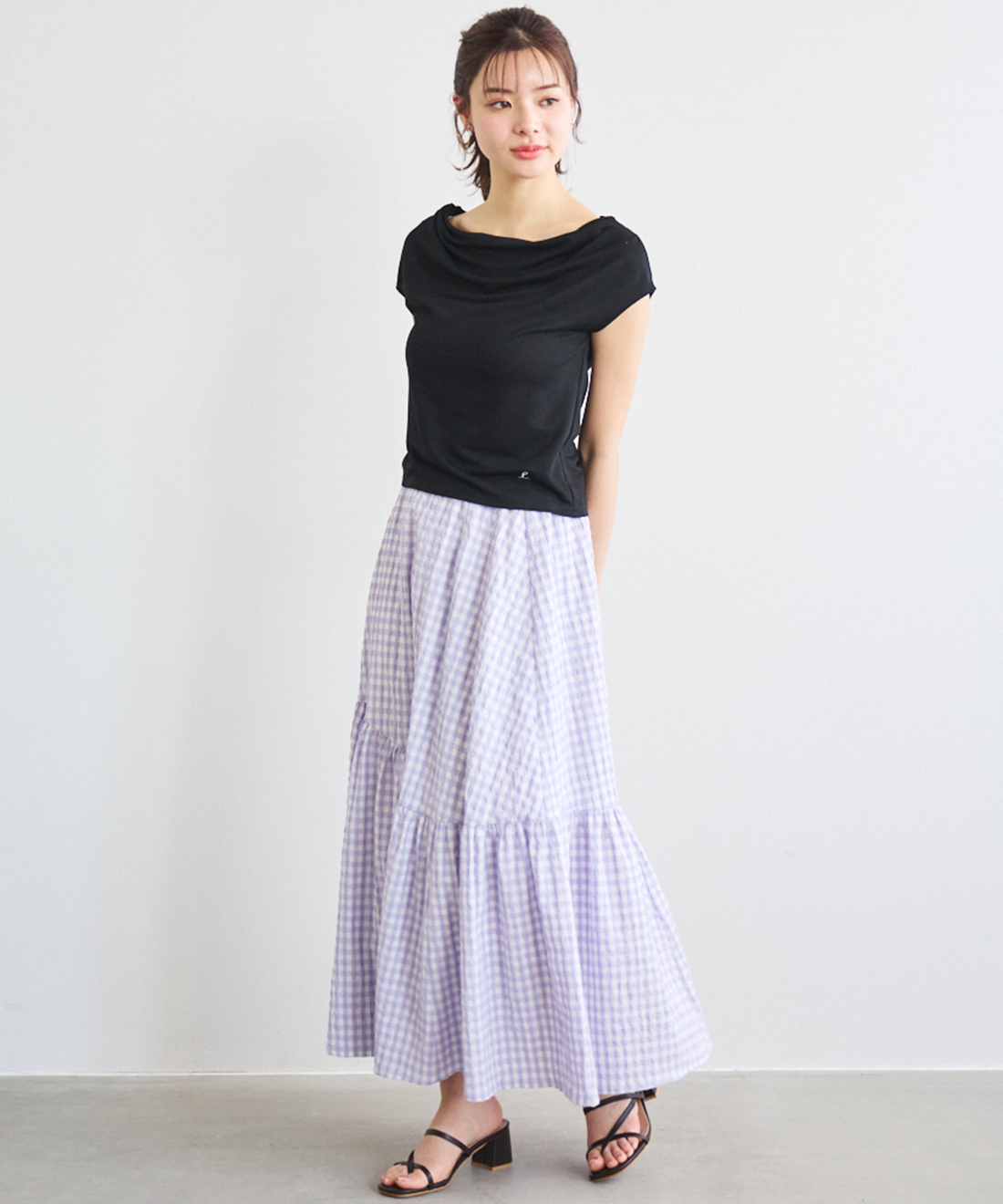 エレガントシンプルトップス❤️ゆったり春夏コーデ女子会デートドレープネックライン ドレープネックトップス｜PETAL ONLINE（ペタルオンライン）