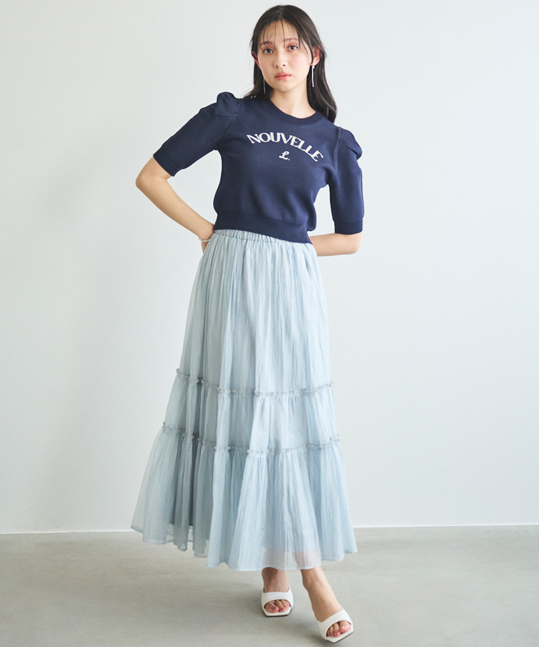LAVANDA BIGロゴジャガードニット GRAL ロゴジャガードニット
