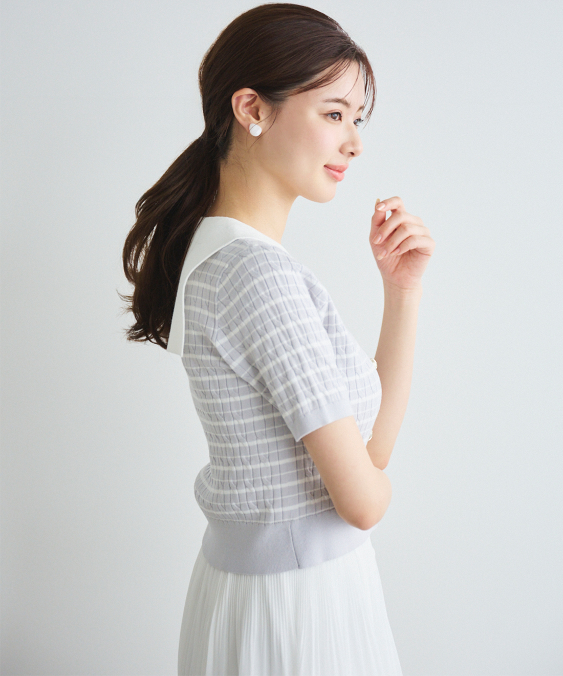 新品　BA&TTANG マリンセーラーニット　2点 マリンセーラーニット（アイボリー）