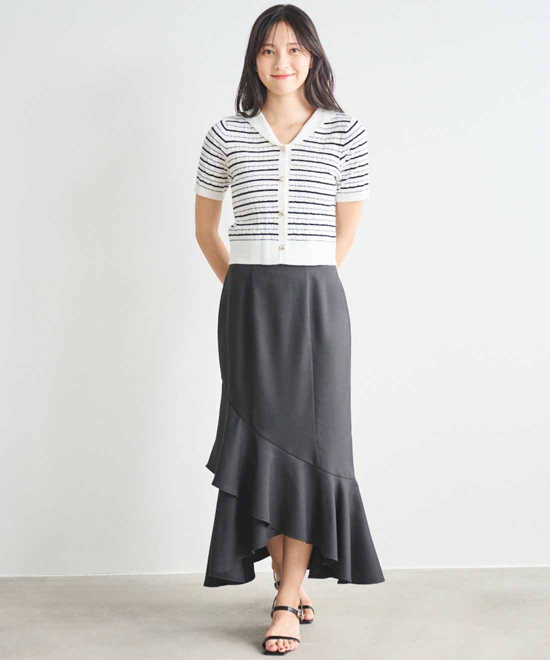 ELIN セーラー　ニット セーラーカラーニットプルオーバー《WINTER KNIT COLLECTION》