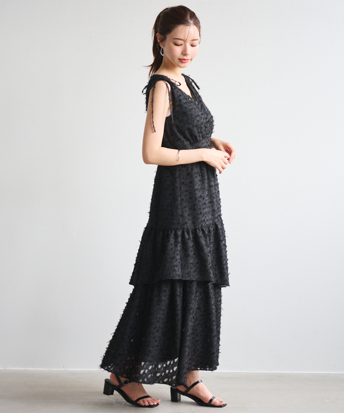 ジャガードティアードワンピース｜PETAL ONLINE（ペタルオンライン）