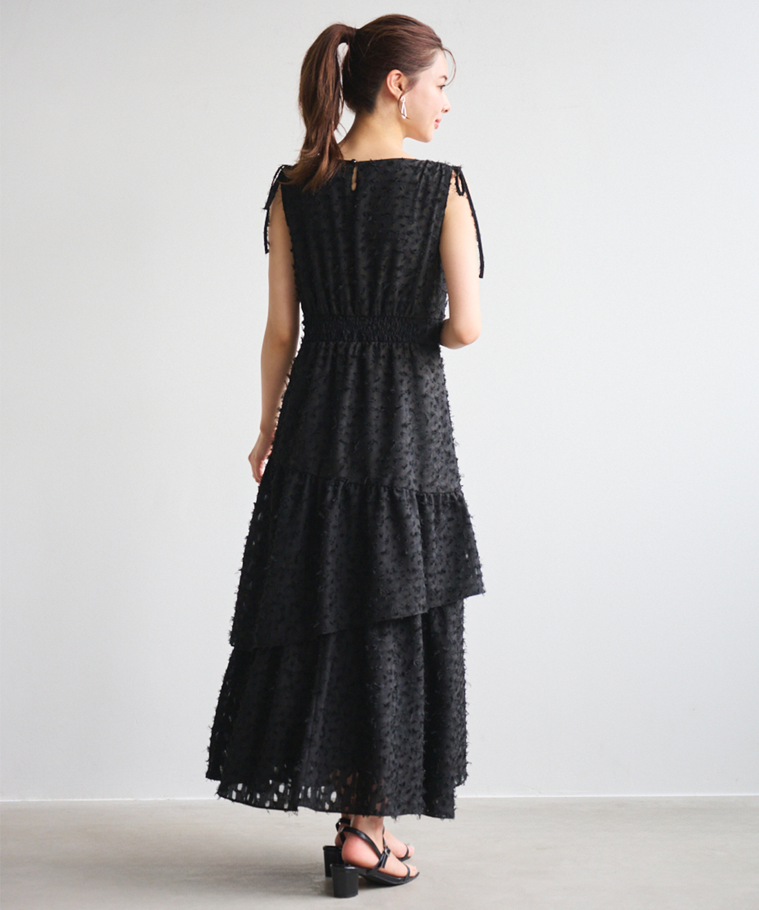【HOLIDAY】ベアジャガードワンピース ロングbearジャガードシャツワンピース[品番：MKSW0039809