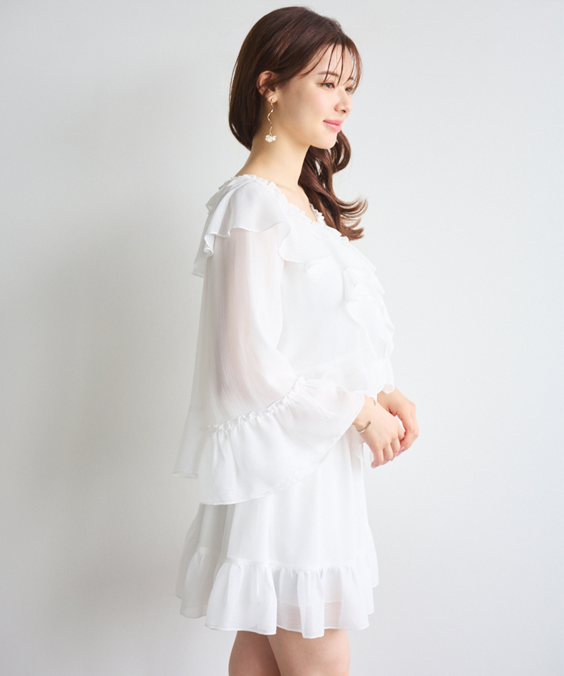 フリルブラウス＆スカショーパンセット｜PETAL ONLINE（ペタルオンライン）