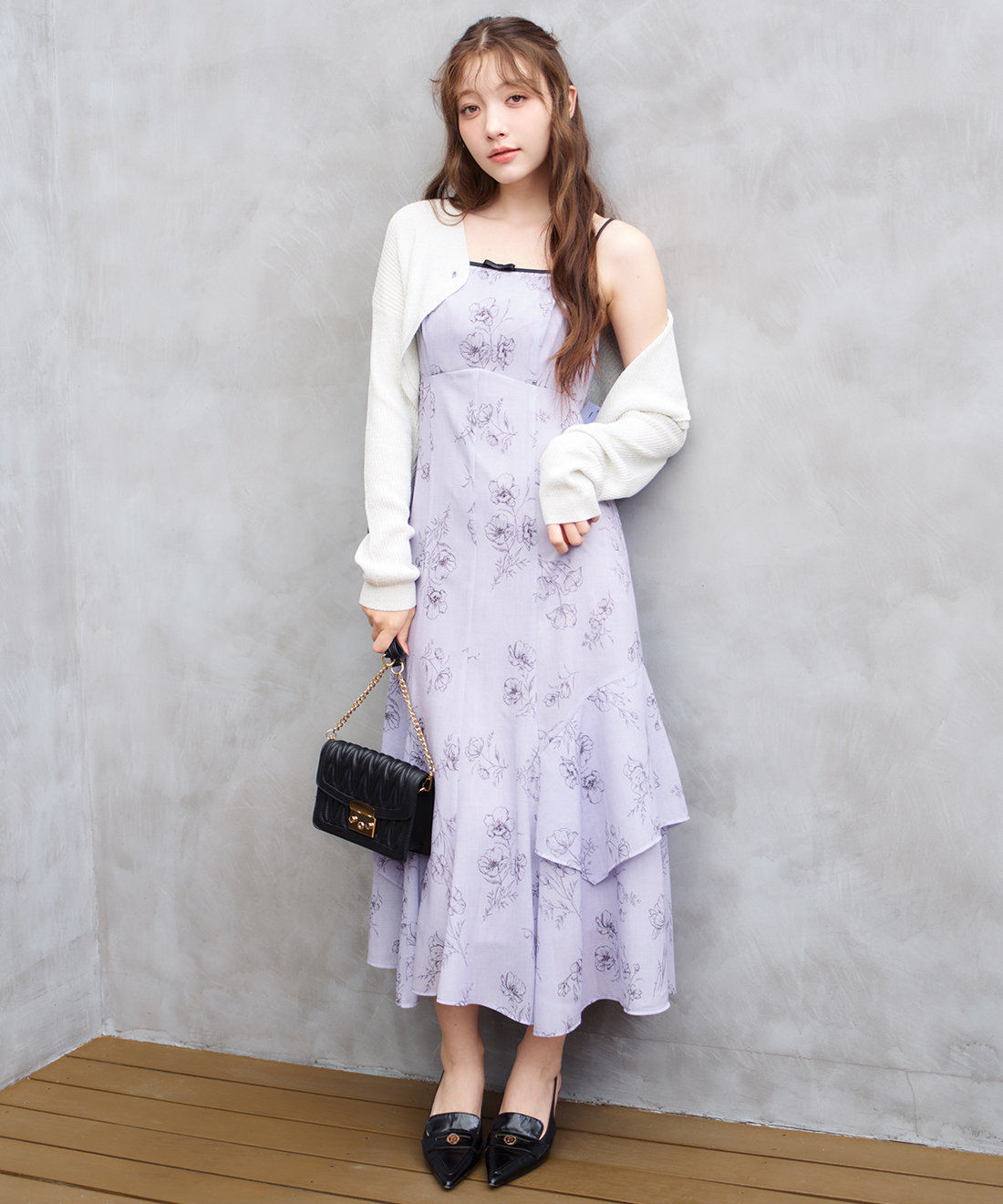 【SaturdayClub】フローラル フリルヘム ワンピース フローラルプリントラッフルヘムワンピース – SaturdayClub