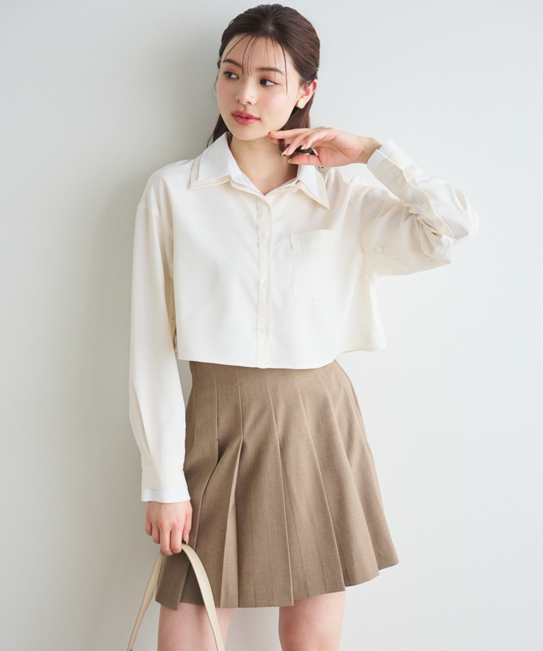 美品／ハチヤーズHIGHSYARDS プリーツスカート 8YARDS / Flared Skirt