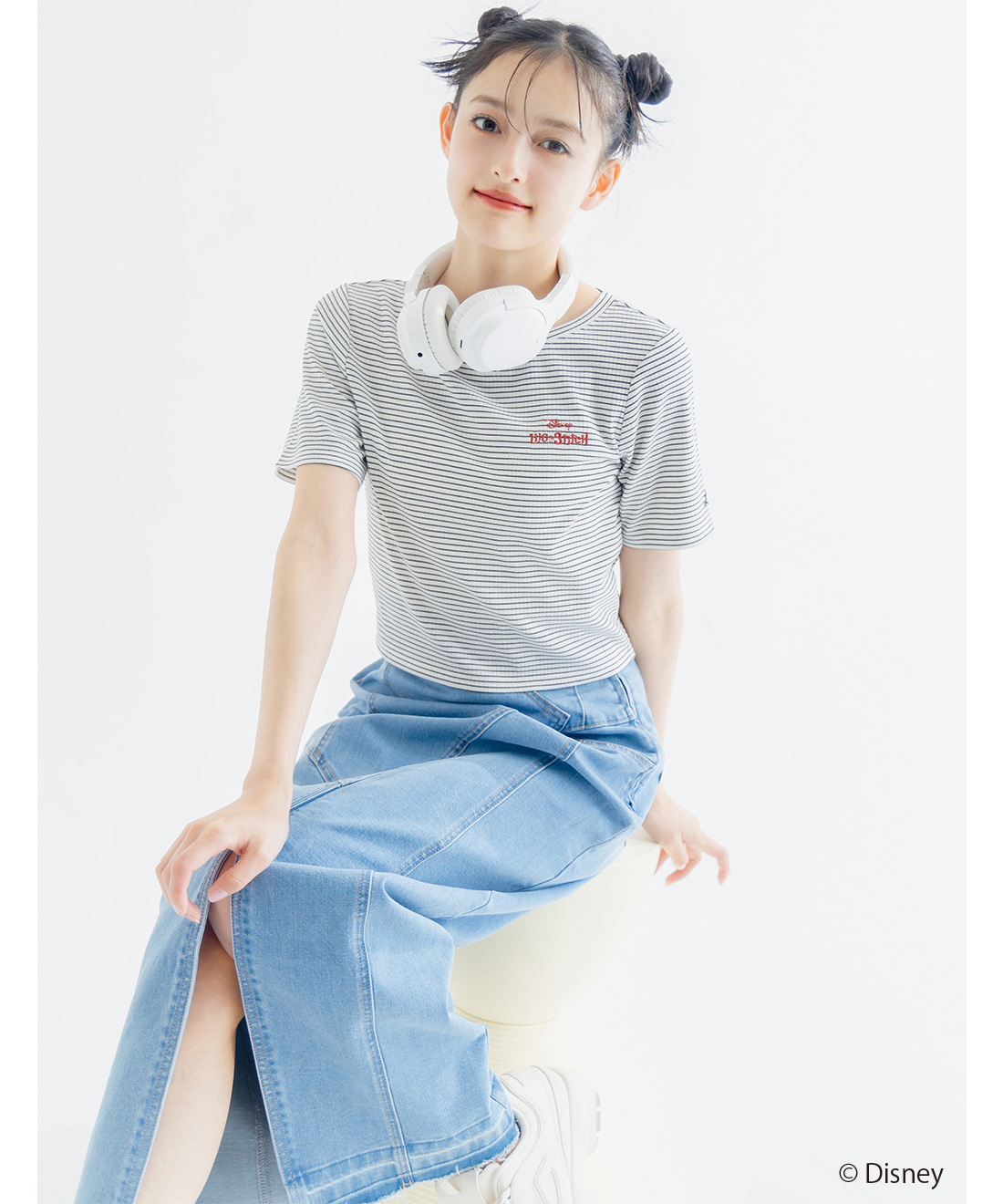 フロントスリットデニムタイトスカート｜PETAL ONLINE（ペタルオンライン）