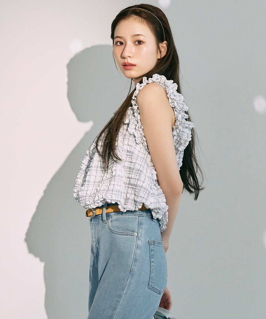 チェックバルーンブラウス｜PETAL ONLINE（ペタルオンライン）