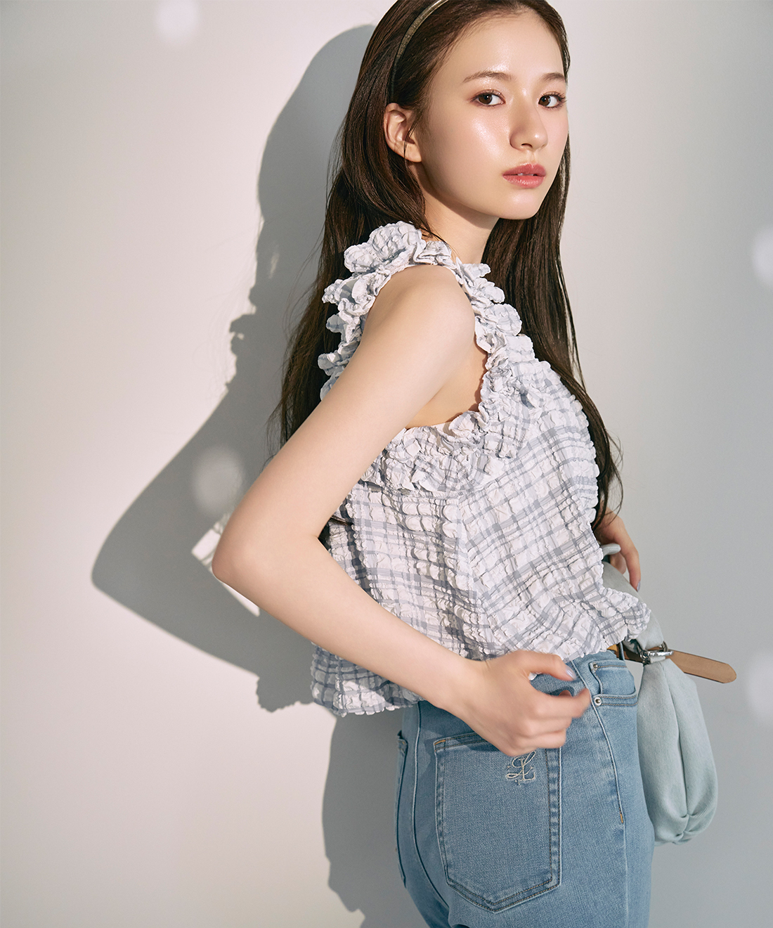 チェックバルーンブラウス｜PETAL ONLINE（ペタルオンライン）