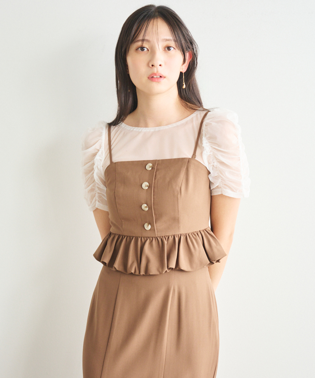 美品♡ジェンヌ♡大人素敵♡完売商品♡美ラインバックリボンペプラムトップス 美品♡ジェンヌ♡大人素敵♡完売商品♡美ラインペプラムトップス