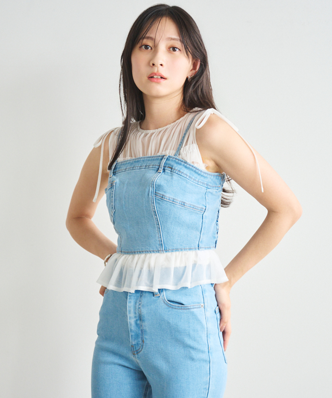 POSTOKYO デニムビスチェ 楽天市場】≪特別price≫デニムビスチェ ☆ ビスチェ デニム 綿