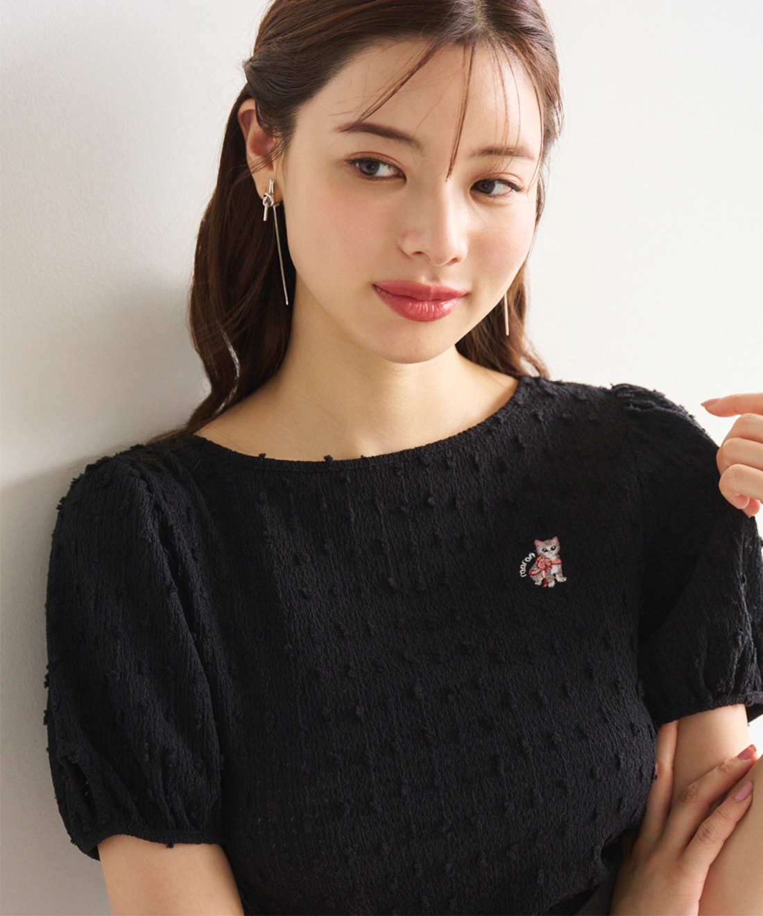 ronron刺繍ジャガードトップス｜PETAL ONLINE（ペタルオンライン）