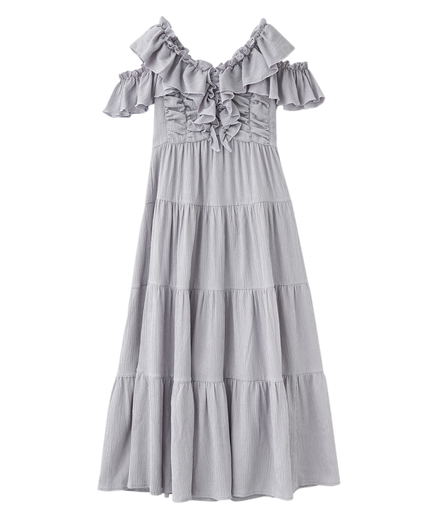 【最終値下げ】LILLIAN CARATフリルデザインワンピース ⭐︎最終値下げ⭐︎LILIAN CARAT 2WAYフリルワンピース【新品