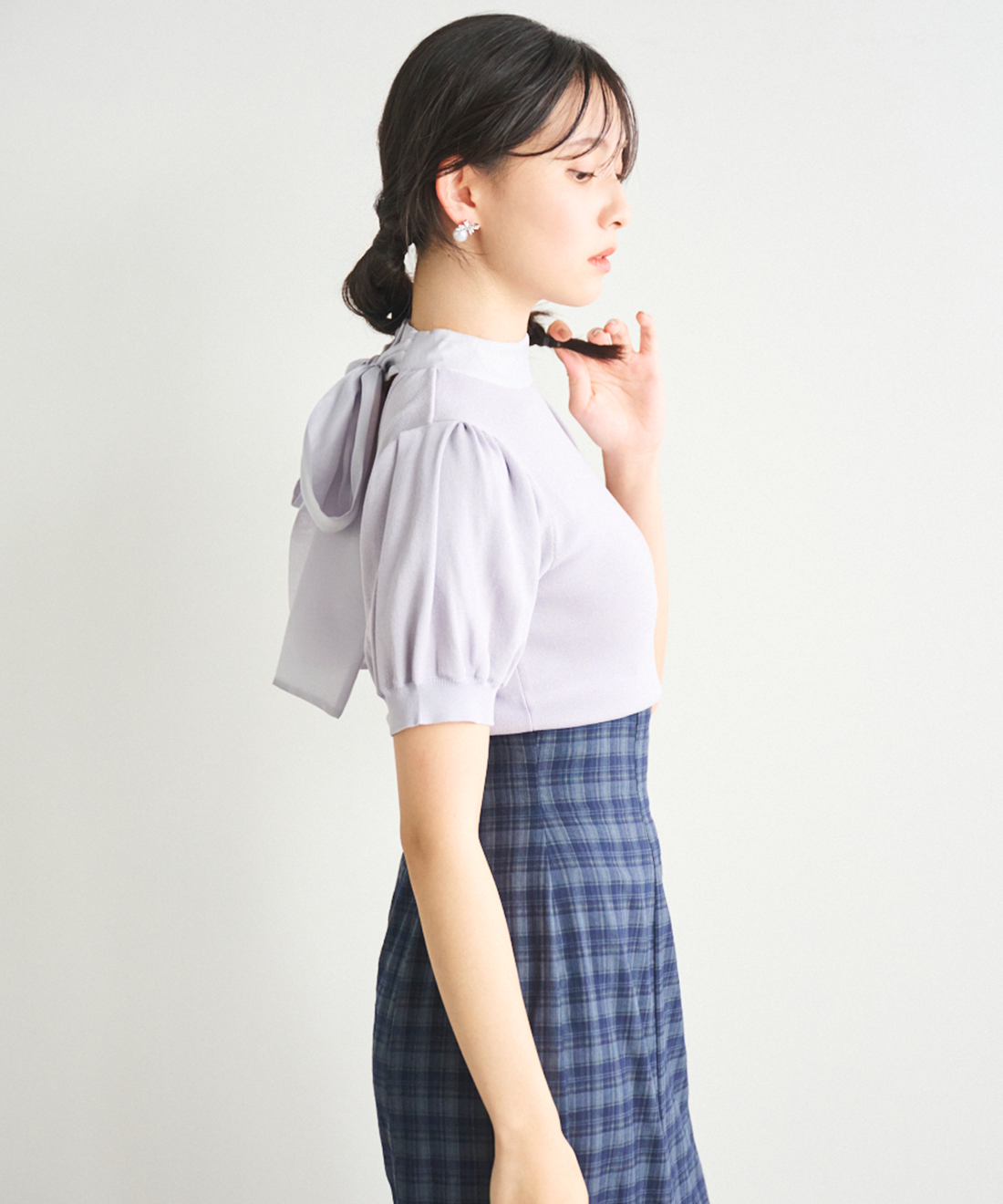 LILOU  バックリボンニット 未使用 バックリボンニット通販｜レディースファッション・20代 30代