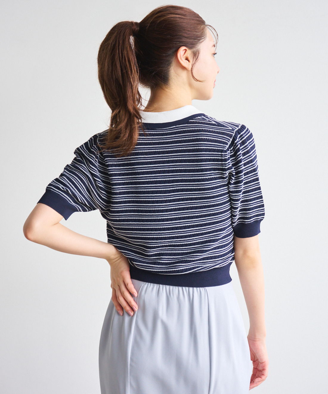 Drawer - 【新品タグ付き】machatt ボーダーロンT（ブラック×アイボリー） UNISEX シャギーボーダーニット – BUNNY APARTMENT