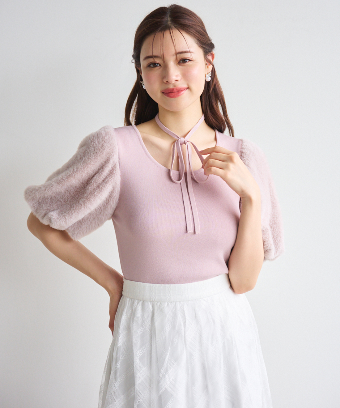 予約商品/LILLIAN CARAT リリアンカラット シャギースリーブニット 45531103 8月上〜9月上入荷予定  25FW 2025秋冬 キャンセル返品不可 シャギースリーブニット｜PETAL ONLINE（ペタルオンライン）