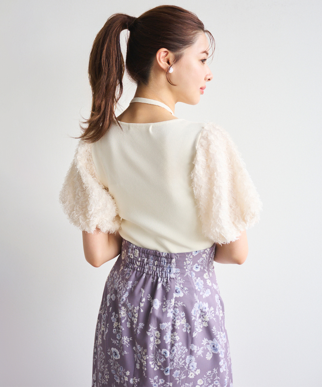 予約商品/LILLIAN CARAT リリアンカラット シャギースリーブニット 45531103 8月上〜9月上入荷予定  25FW 2025秋冬 キャンセル返品不可 シャギースリーブニット｜PETAL ONLINE（ペタルオンライン）
