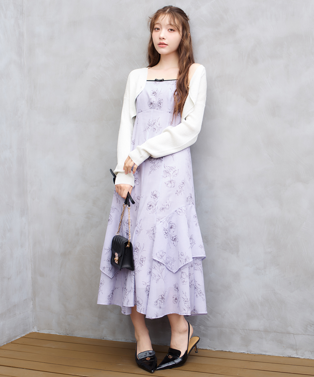 イッセイミヤケ me カーディガン ボレロ ラメ ホワイト イッセイミヤケ