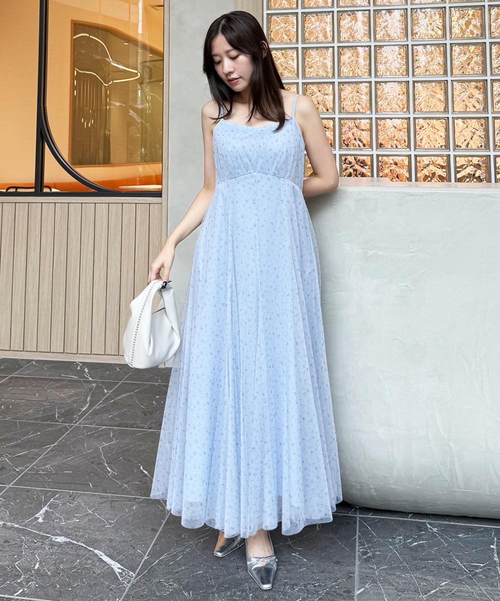 ONLINE限定】モチーフビジュカーデ＆チュールキャミワンピセット