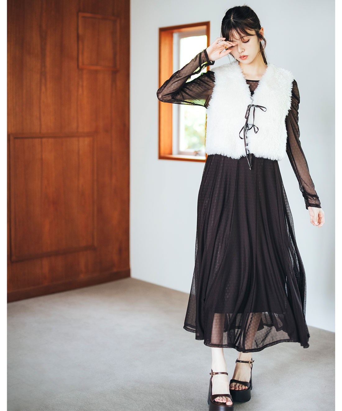 フェイクファーベスト｜PETAL ONLINE（ペタルオンライン）