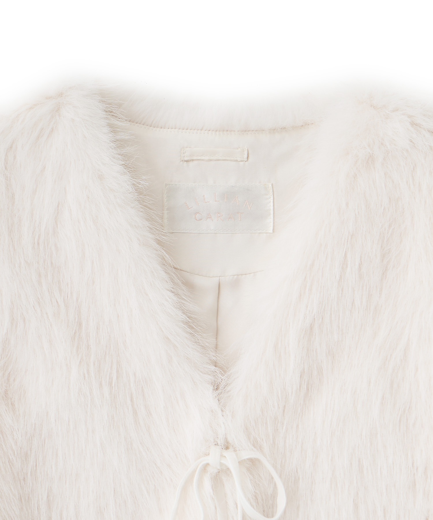 FR2 GOLF ホワイトファーベスト ハイネックニットファーベスト/2色展開/S.M.L/2023AW | trendgossip