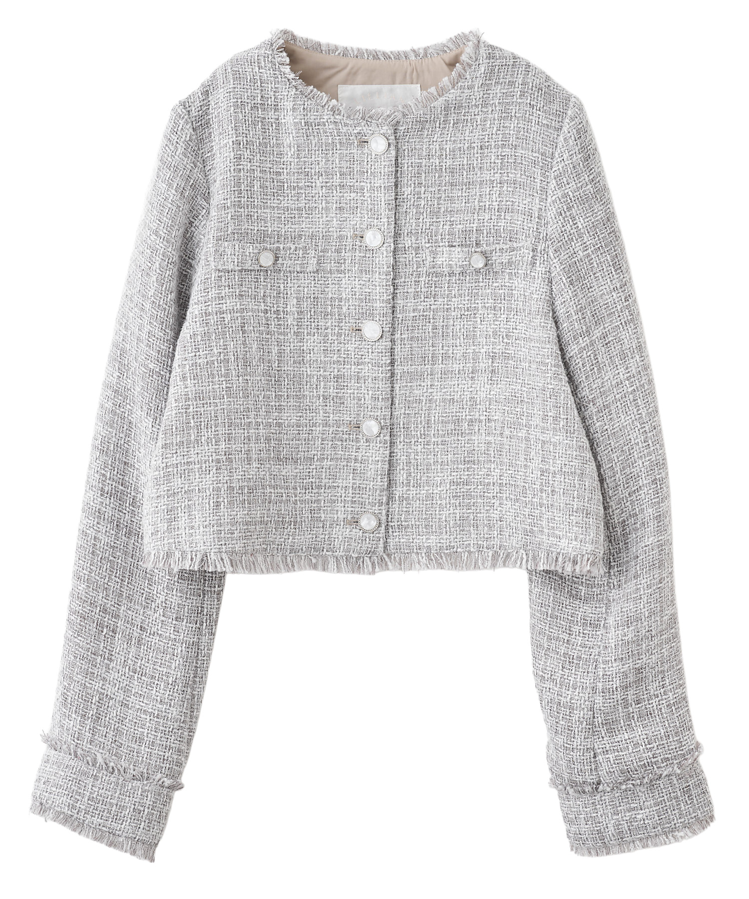 ノーカラーツイードジャケット｜PETAL ONLINE（ペタルオンライン）