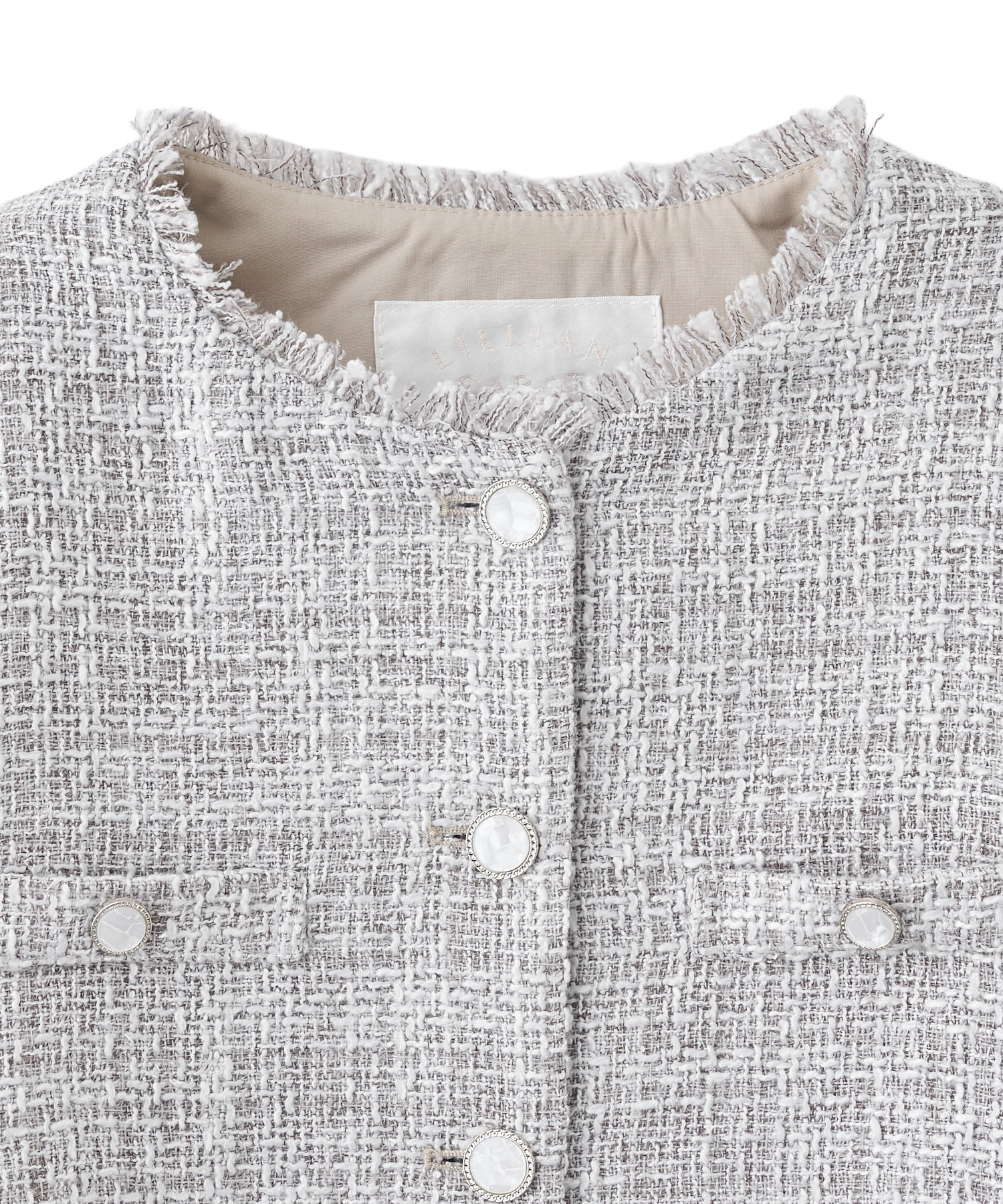 ノーカラーツイードジャケット｜PETAL ONLINE（ペタルオンライン）