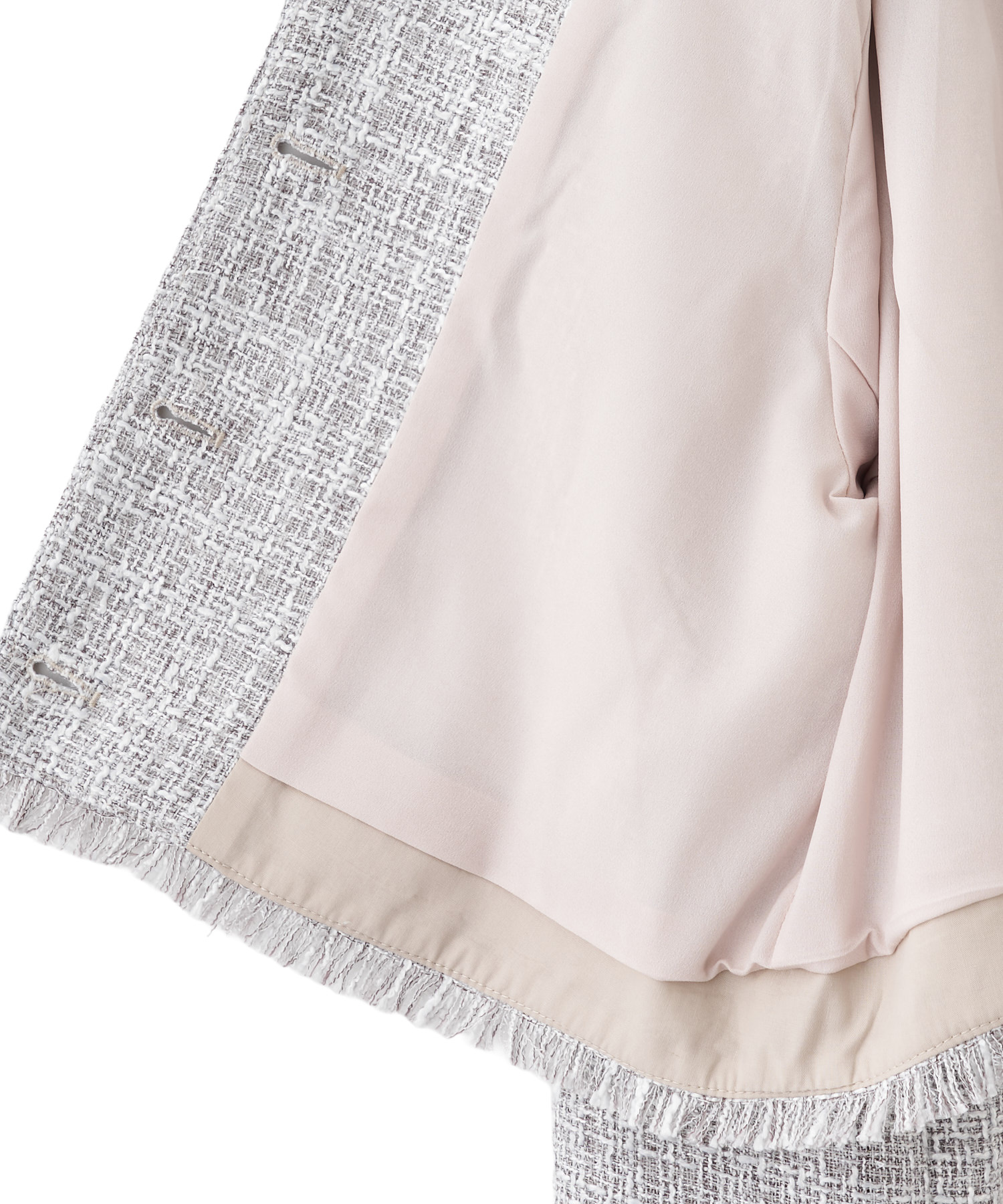 ノーカラーツイードジャケット｜PETAL ONLINE（ペタルオンライン）