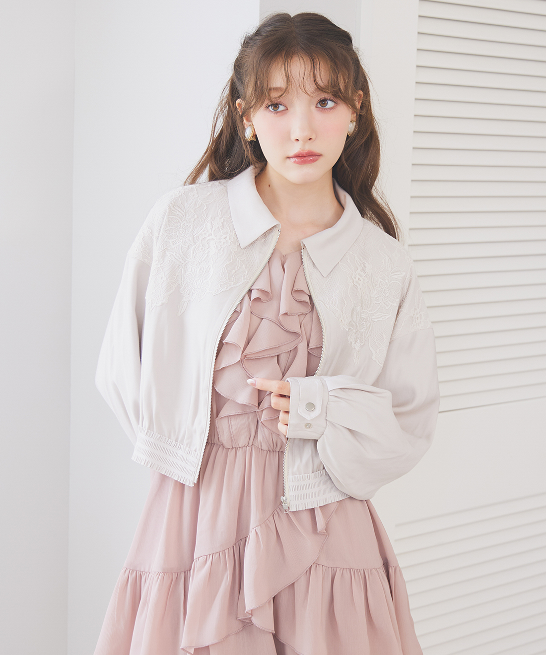 希少♡レリアン ベルベッドダイヤキルティングロングコート 中綿 リボン刺繍 希少♡レリアン ベルベッドダイヤキルティングロングコート 中綿