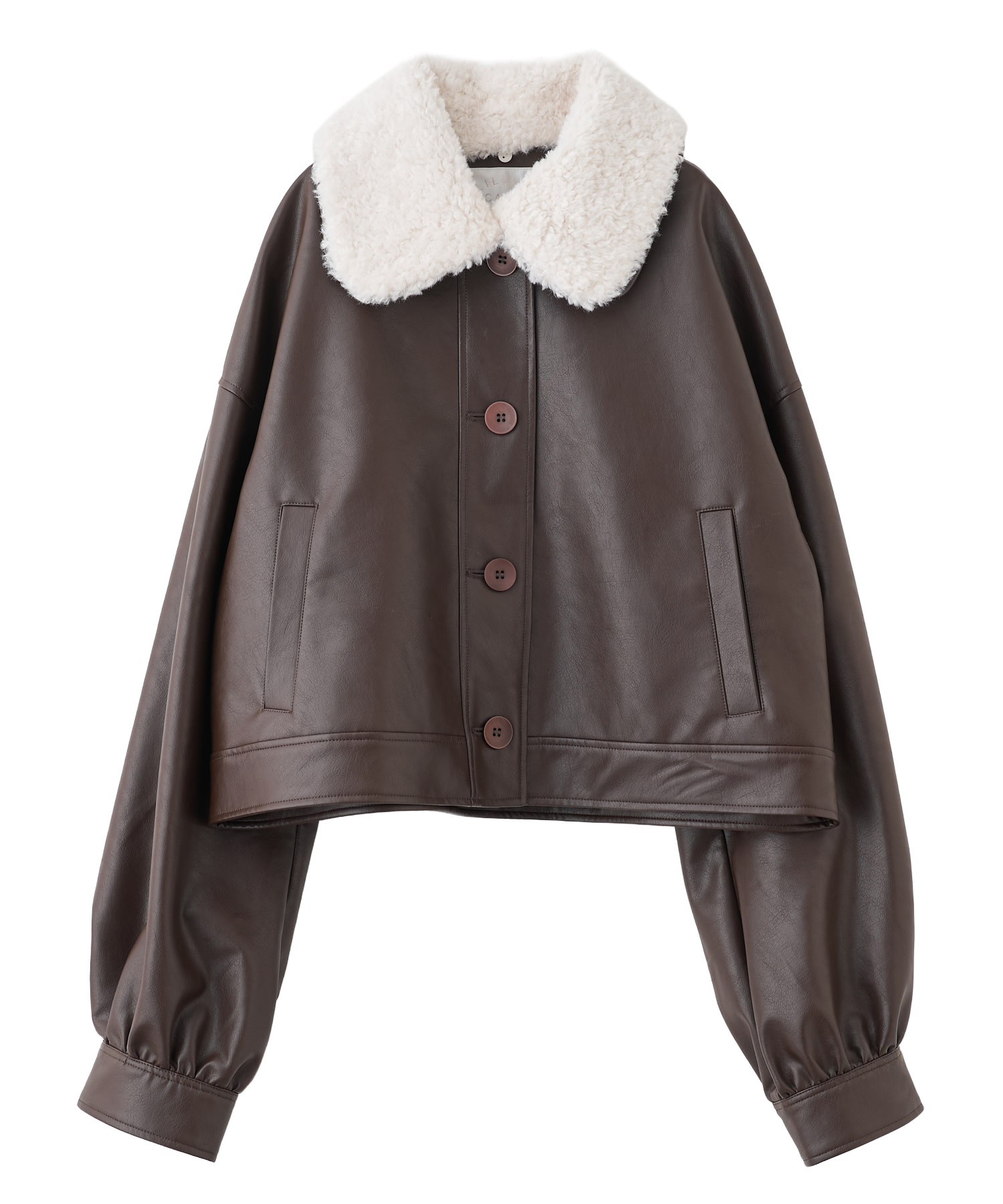 ボアカラーレザーブルゾン｜PETAL ONLINE（ペタルオンライン）