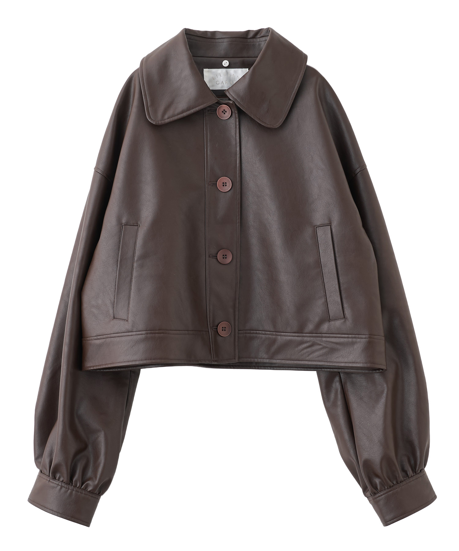 【新品・送料込み】　Didot.showroom ボア裏起毛 レザーブルゾン 新品・送料込み】 Didot.showroom ボア裏起毛 レザーブルゾン