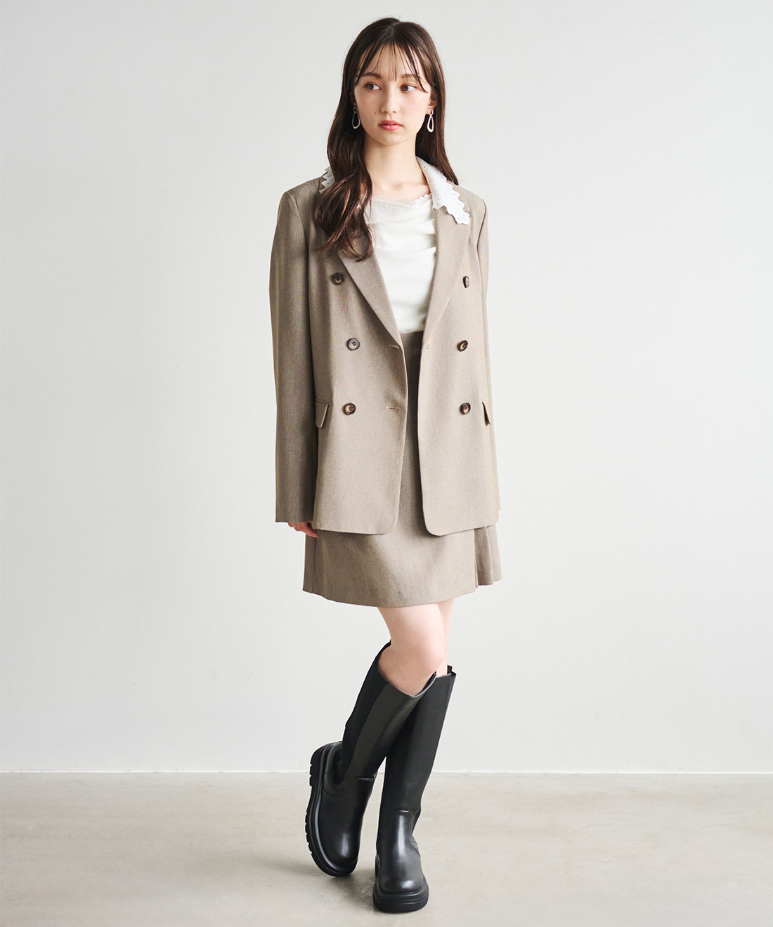 レースカラーテーラードジャケット｜PETAL ONLINE（ペタルオンライン）