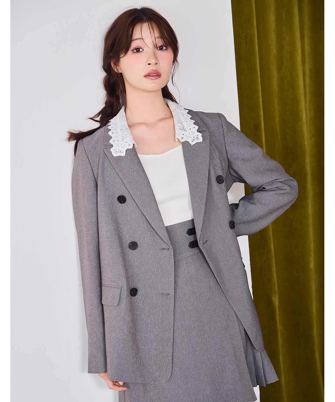 レースカラーテーラードジャケット｜PETAL ONLINE（ペタルオンライン）