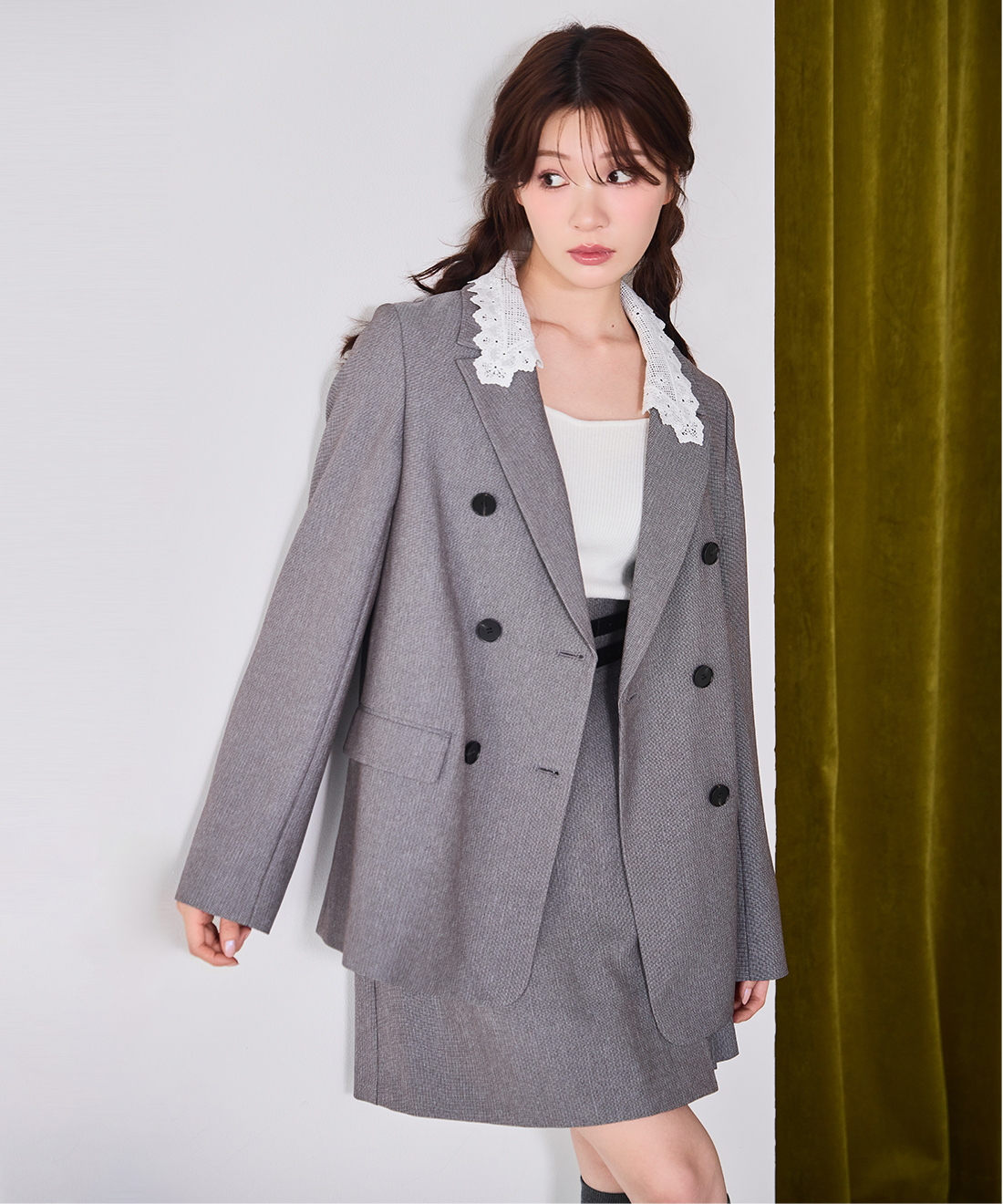 レースカラーテーラードジャケット｜PETAL ONLINE（ペタルオンライン）