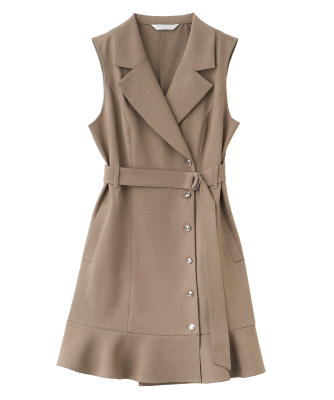 LILLIAN CARAT＊ヘムフレアジャケットミニワンピース ヘムフレアジャケットミニワンピース｜PETAL ONLINE（ペタル