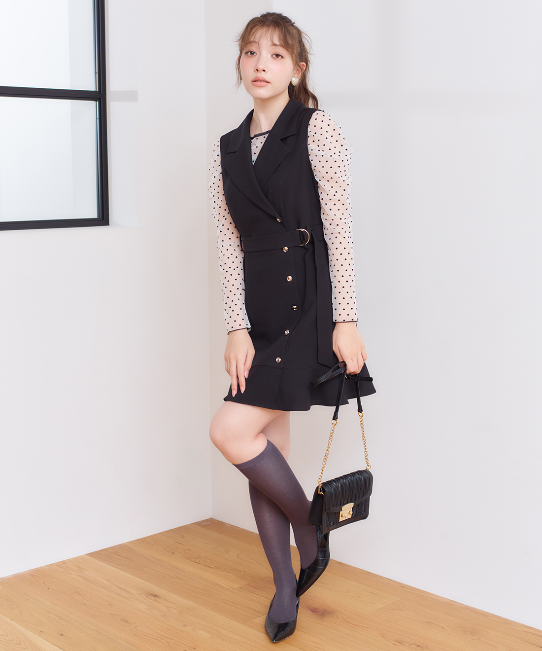 ヘムフレアジャケットミニワンピース｜PETAL ONLINE（ペタル