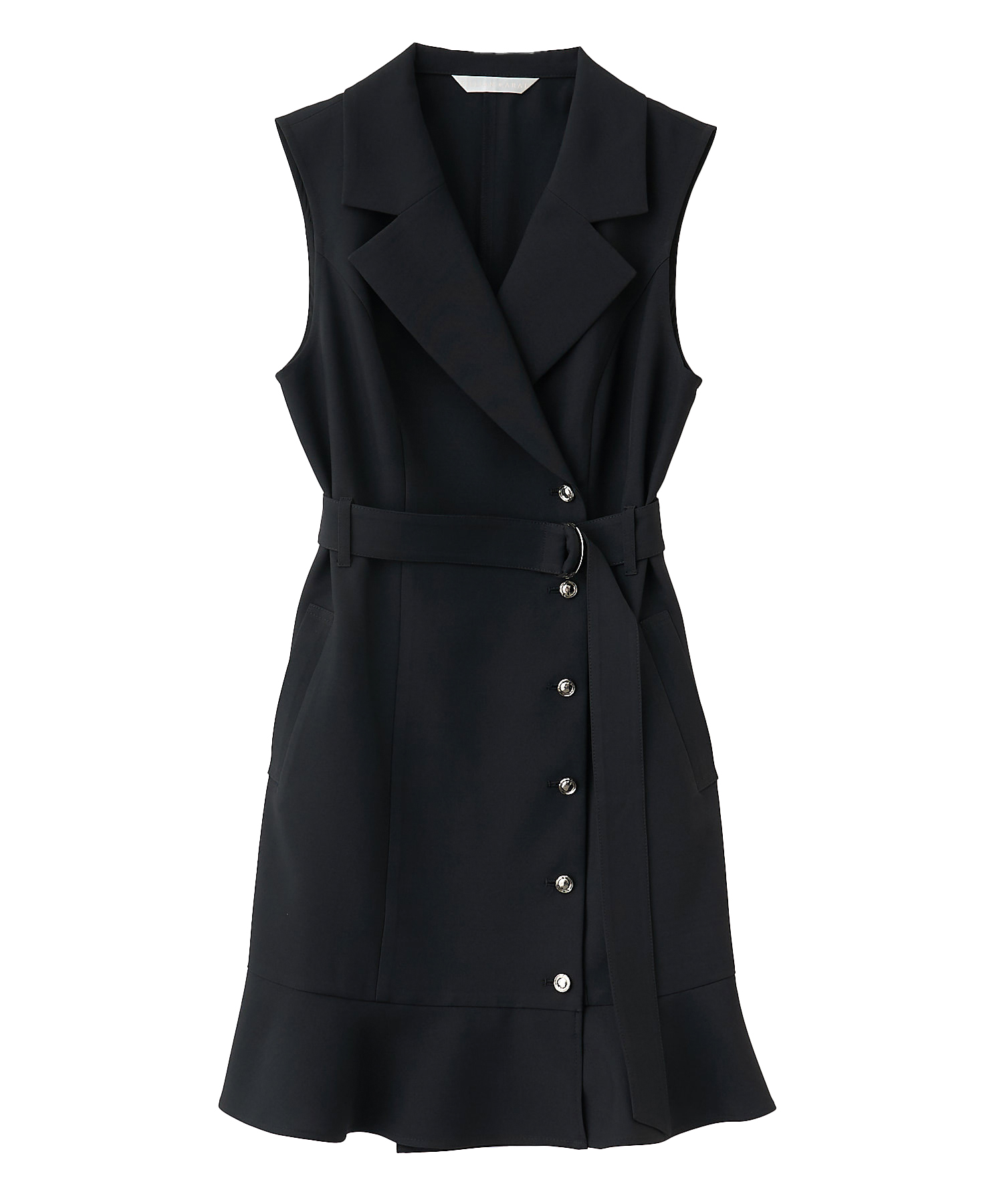 ■EMPORIO ARMANI■リボンディテール ベルベット ミニワンピース ヘムフレアジャケットミニワンピース|PETAL ONLINE(ペタル