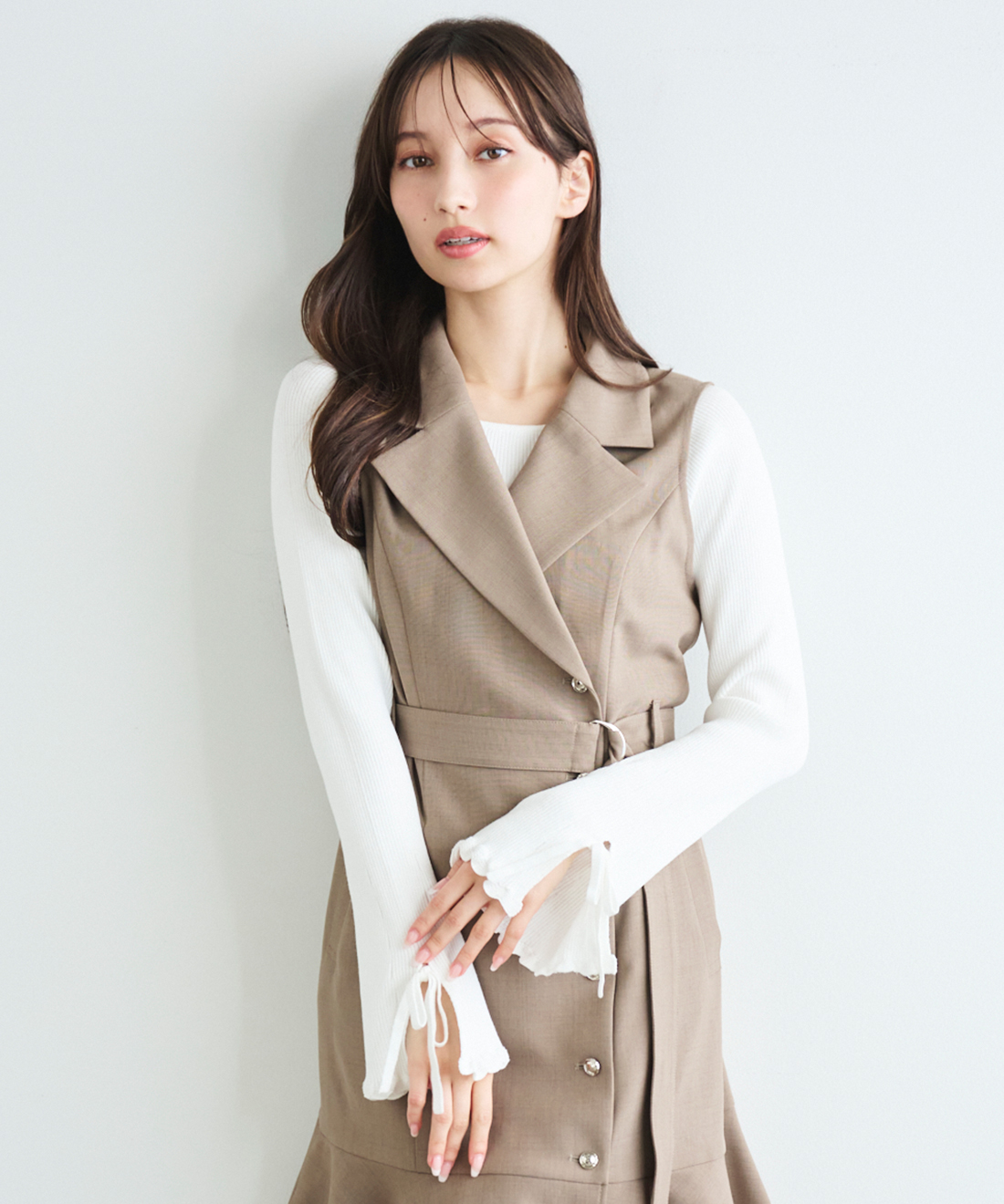 LILLIAN CARAT＊ヘムフレアジャケットミニワンピース ヘムフレアジャケットミニワンピース｜PETAL ONLINE（ペタルオンライン）