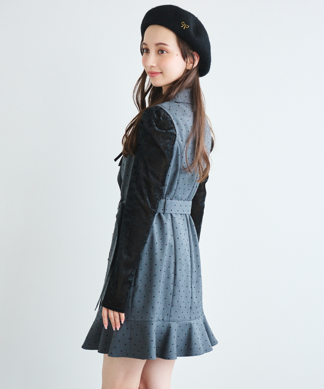 LILLIAN CARAT＊ヘムフレアジャケットミニワンピース ヘムフレアジャケットミニワンピース｜PETAL ONLINE（ペタル